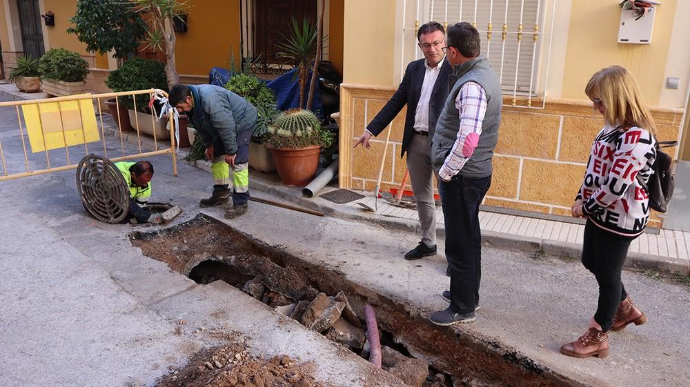 Comienzan las obras de mejora de la red de pluviales del barrio Santa Cruz