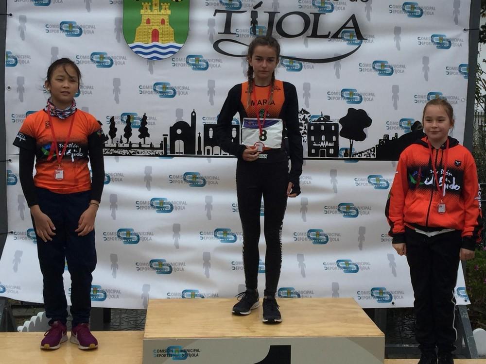 Triatlón El Ejido completa el pódium en el Duatlón Cross para menores de Tíjola