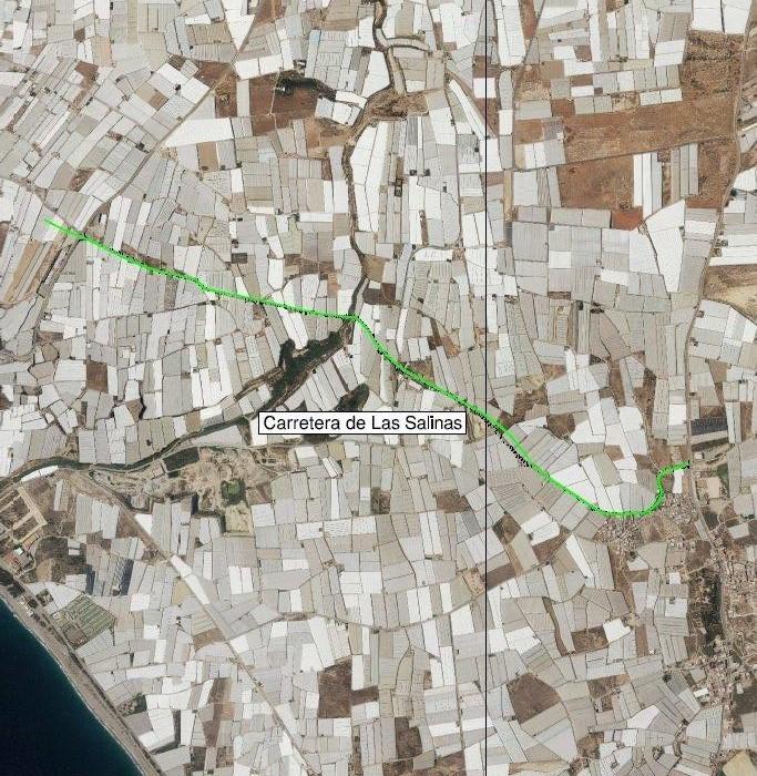 El gobierno ejidense mejorará el asfaltado y el drenaje de la carretera Las Salinas a Berja incluida en el Plan de Caminos de Diputación