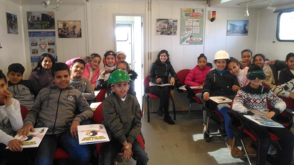 Escolares del CEIP La Canal de Vícar aprenden a evitar accidentes con ‘Segurito’