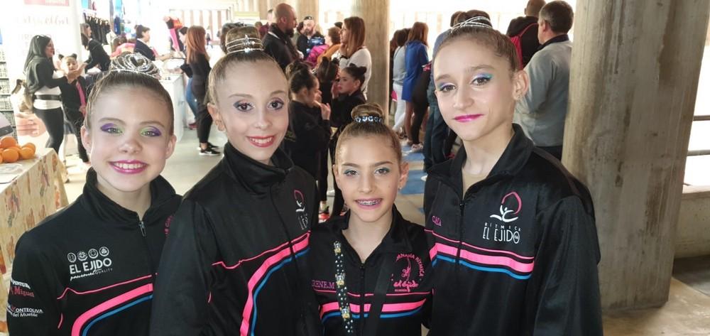Rítmica El Ejido clasifica para el Nacional Base Individual a sus 4 gimnastas presentadas en el clasificatorio