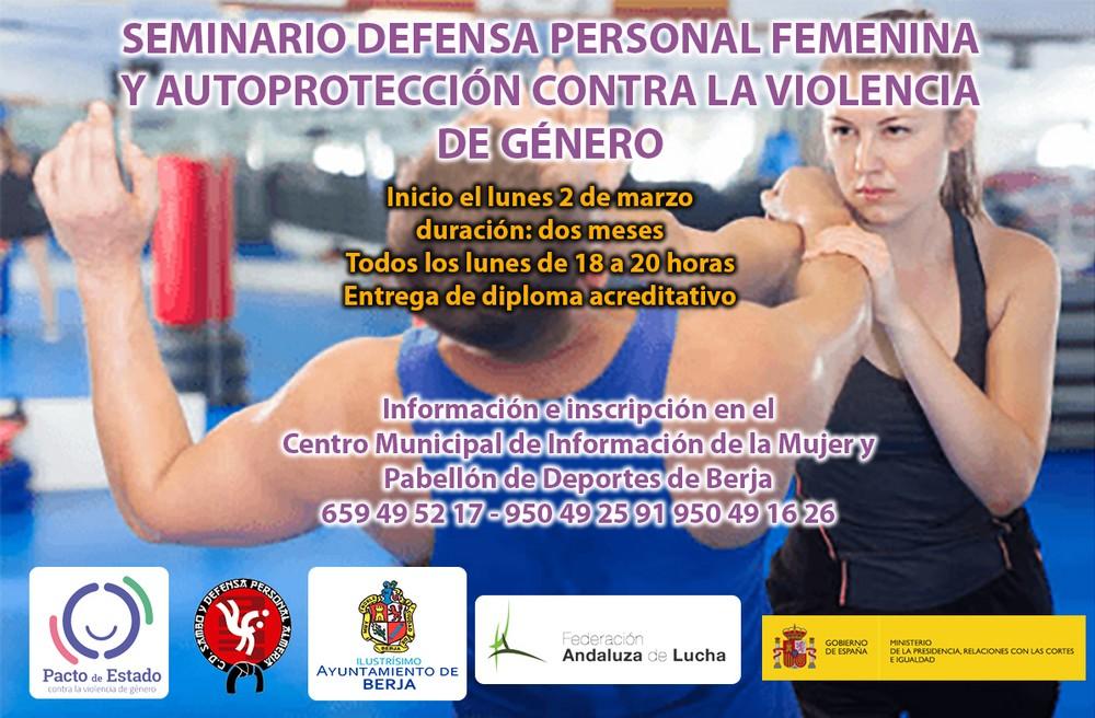 El Ayuntamiento de Berja organiza un seminario de defensa personal para mujeres