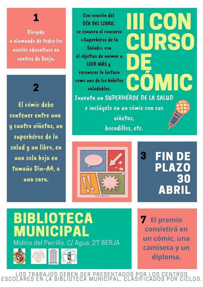 La Biblioteca de Berja lanza el III Concurso de cómic ‘Superhéroe de la salud’