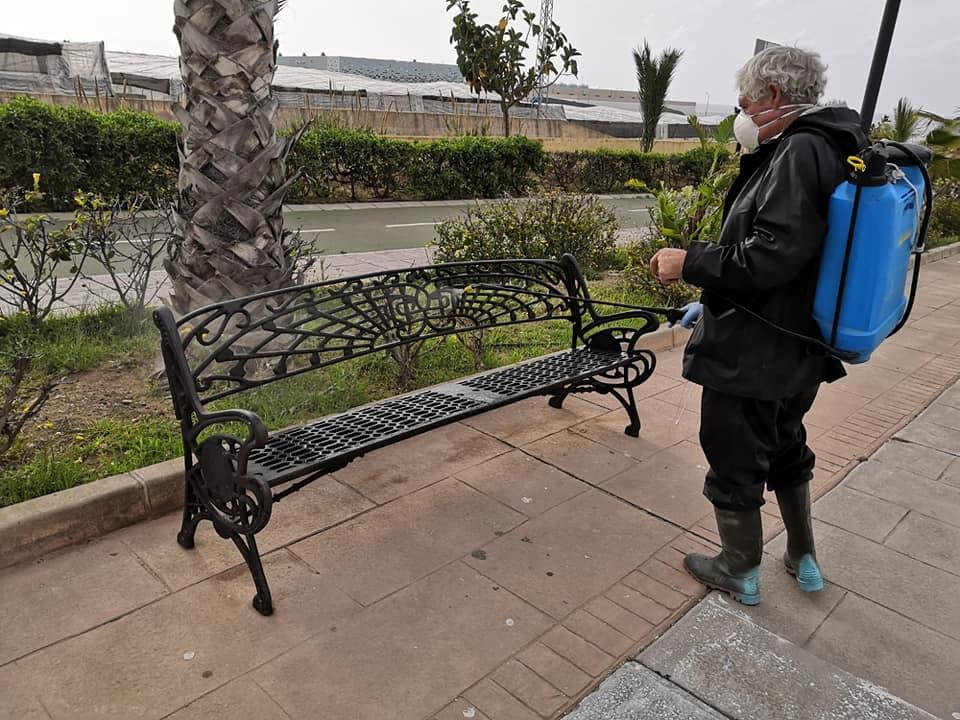 El Ayuntamiento de Balanegra procede a la desinfección del municipio