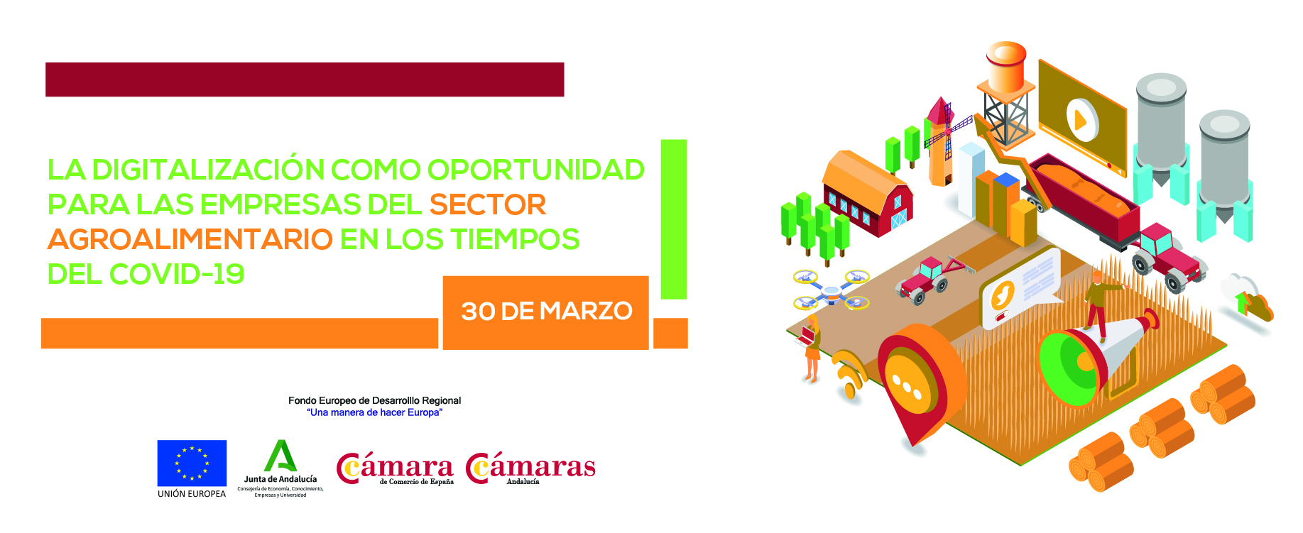 Economía y Consejo Andaluz de Cámaras organizan encuentros en directo para fomentar la digitalización de los sectores agroalimentario y comercial