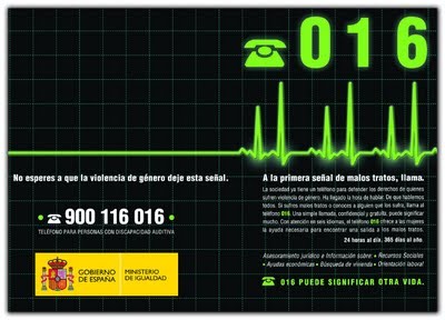 Las llamadas y consultas al 016 aumentan durante el periodo de confinamiento causado por la crisis del COVID-19