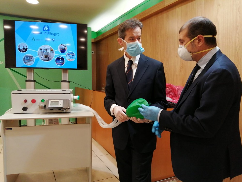 El respirador diseñado en Andalucía para el Covid-19 despierta el interés del Gobierno central