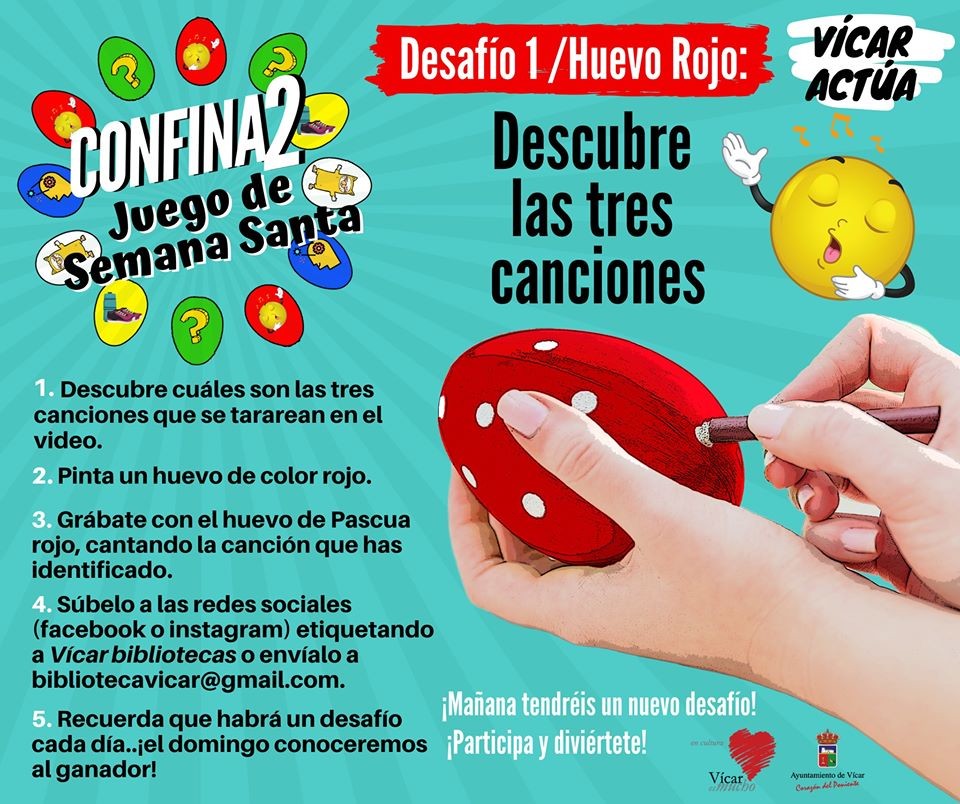 Vícar Actúa programa juegos online para hacer más llevadero el confinamiento en Semana Santa