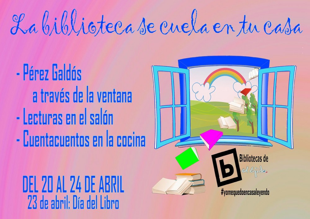 ‘La Biblioteca se cuela en tu casa’ para celebrar el Día Internacional del Libro en El Ejido