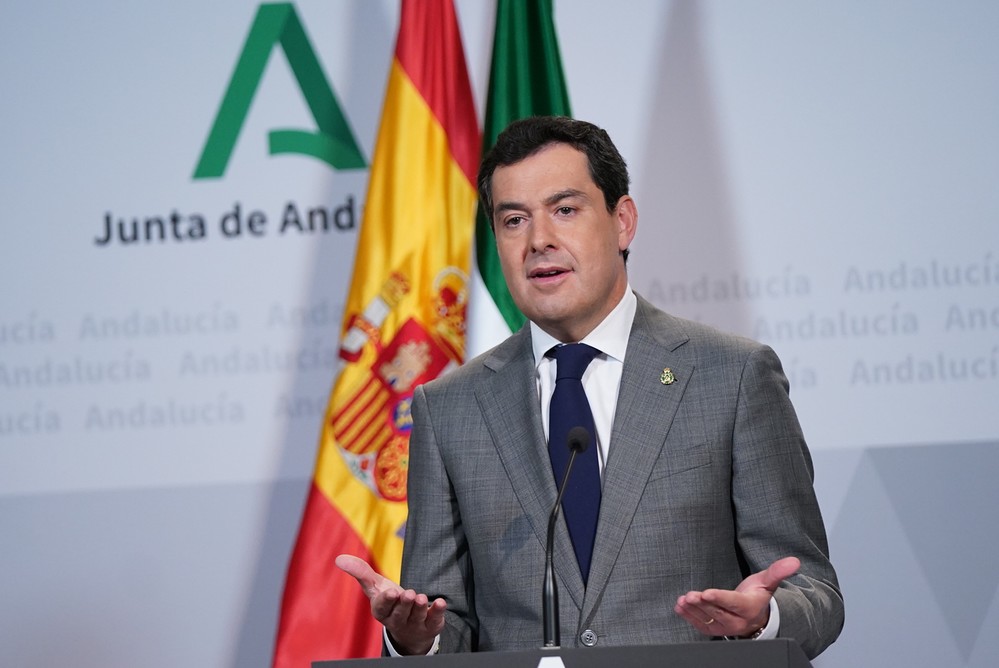Moreno señala que Andalucía está en condiciones de afrontar un desconfinamiento progresivo y apunta a Almería como una de las primeras zonas