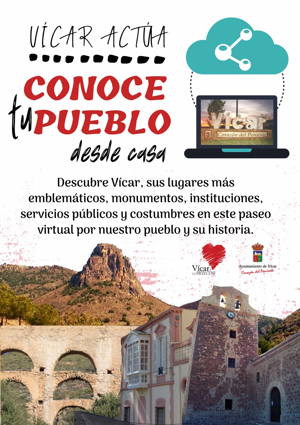 Vícar traslada su ‘Conoce tu pueblo’ a los hogares vicarios a través de una edición ‘on line’