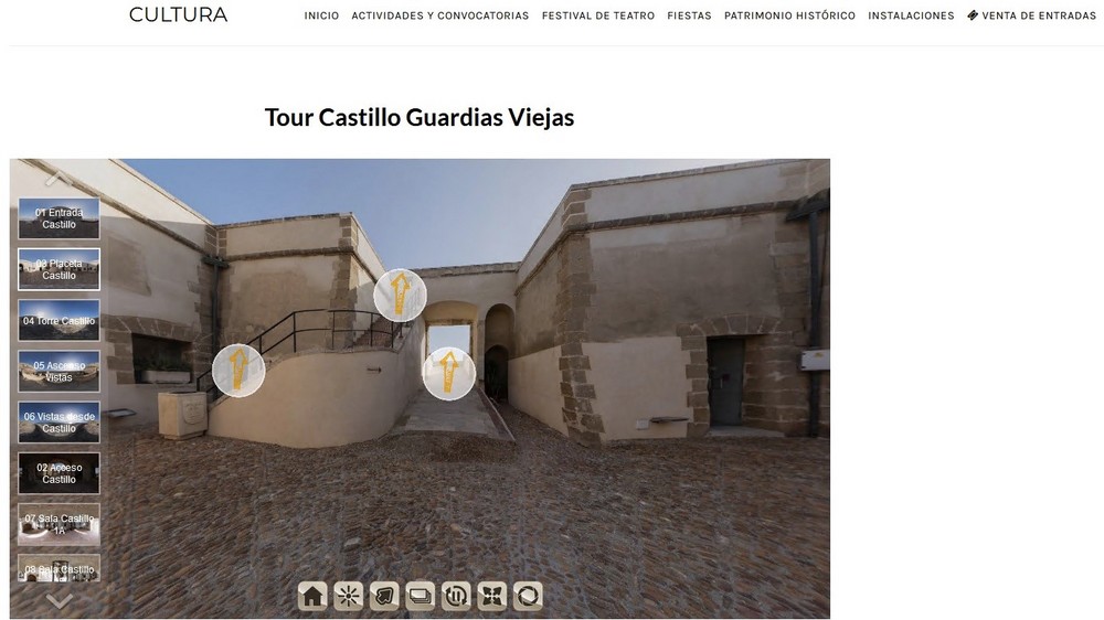 Un tour virtual invita a conocer y descubrir los secretos del Castillo de Guardias Viejas