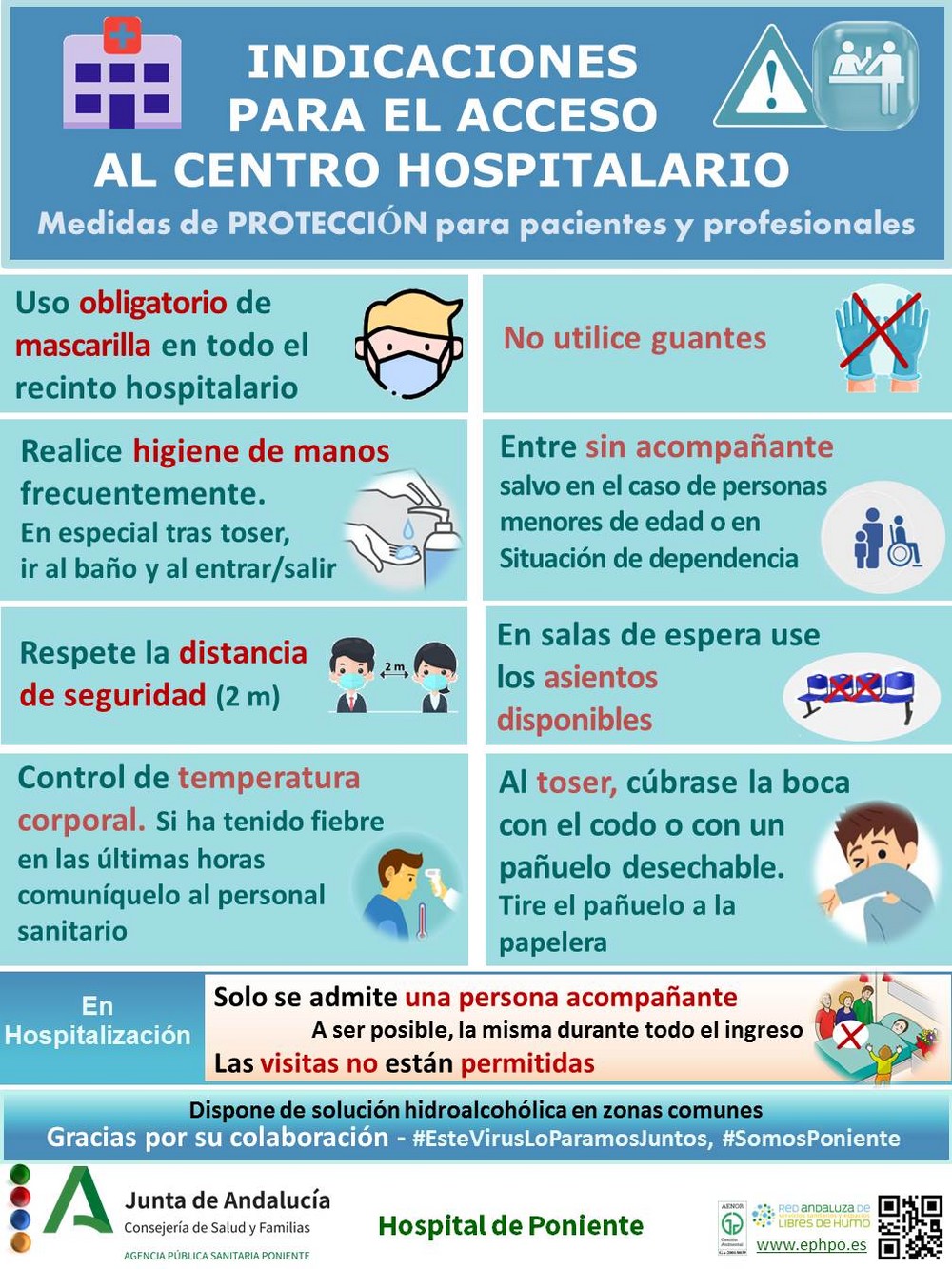 El Hospital de Poniente pone en marcha el Plan Funcional para la Normalización de la Actividad Asistencial