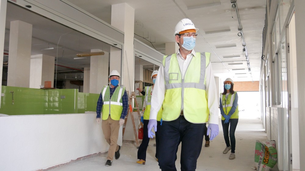 Las obras del Mercado de Adra siguen su curso “a muy buen ritmo”