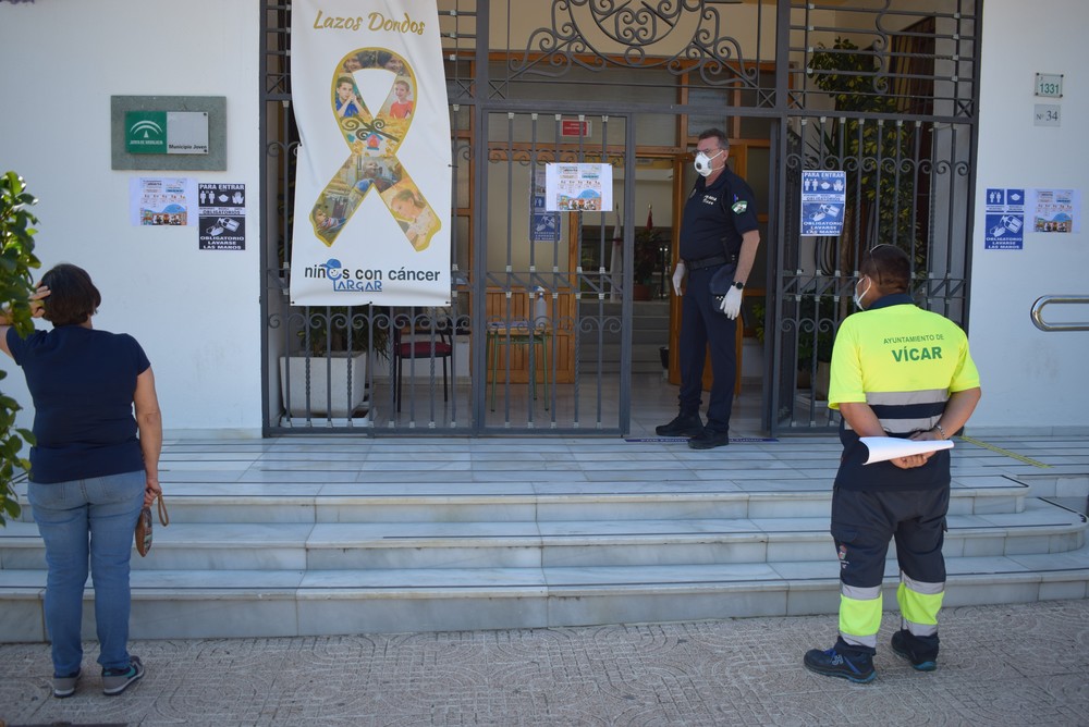 El Ayuntamiento de Vícar realiza sus primeras atenciones presenciales al ciudadano en la desescalada