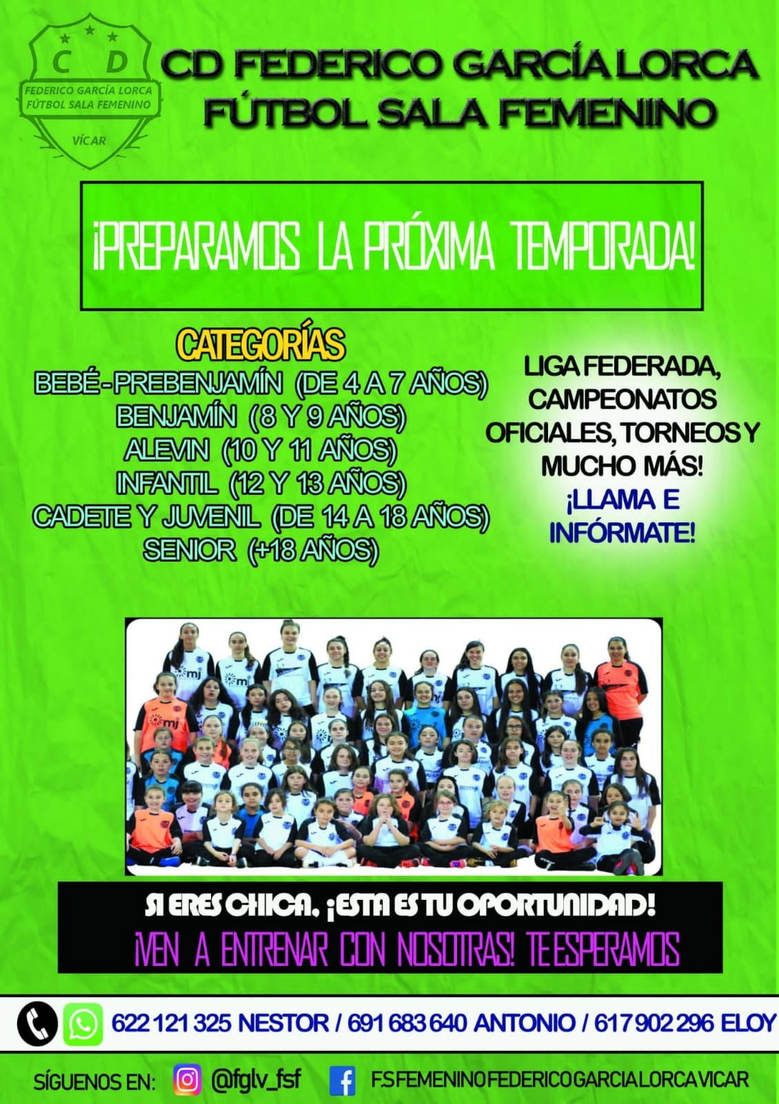 Federico García Lorca FS continúa con la inscripción de jugadoras para la próxima temporada