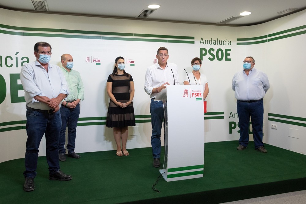El PSOE denuncia la parálisis del Gobierno de Moreno Bonilla en los grandes proyectos para Almería, Roquetas y El Ejido
