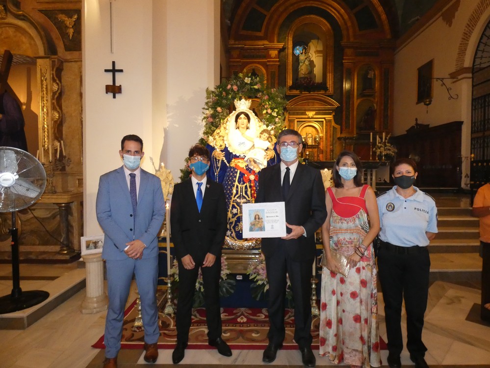 Adra celebra la primera misa en honor a la Virgen de los Ángeles en la iglesia de la Inmaculada Concepción