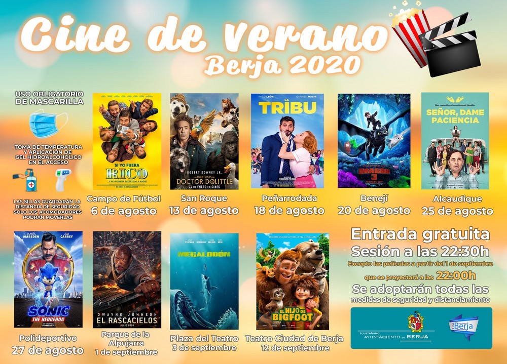 El cine de verano de Berja vuelve este jueves con la película 'Si yo fuera rico'
