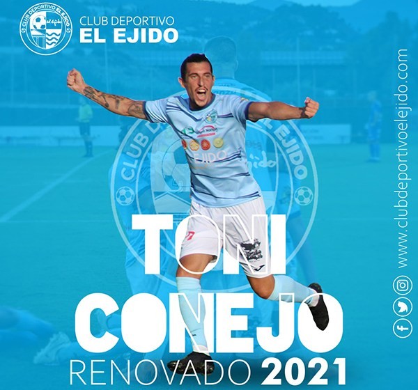 Toni Conejo renueva con el CD El Ejido
