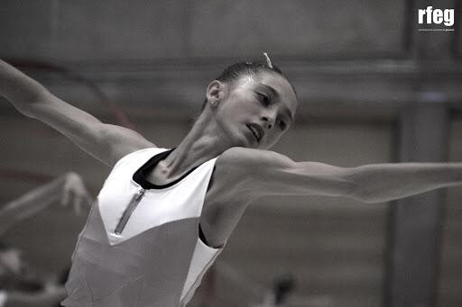    Valeria Márquez, gimnasta del Club Rítmica El Ejido, en la Selección Nacional Senior