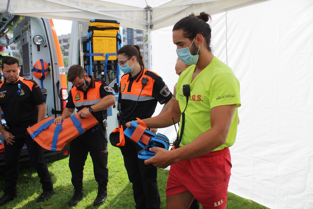 Los voluntarios de Protección Civil de El Ejido participan en una jornada formativa frente al COVID-19