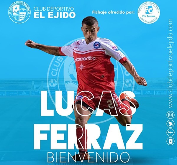 CD El Ejido y Argentinos Junior acuerdan la cesión del mediapunta Lucas Ferraz