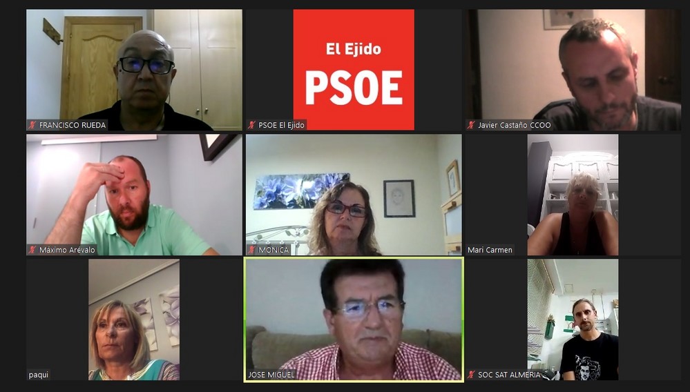 El PSOE de El Ejido traslada la preocupación frente al COVID-19 por parte de los sindicatos del sector del manipulado