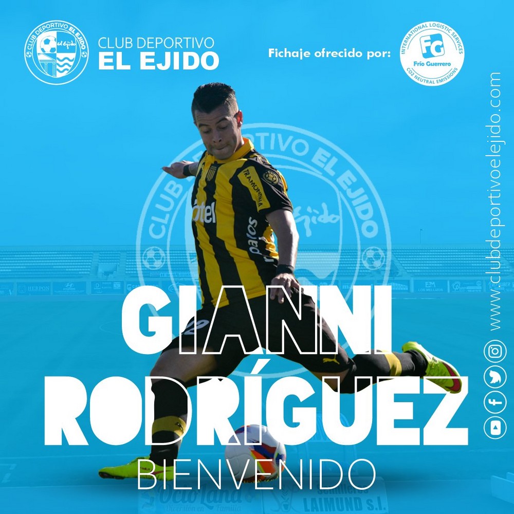 El lateral uruguayo Gianni Rodríguez firma con el CD El Ejido