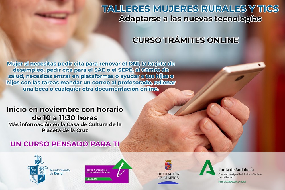 El Ayuntamiento de Berja organiza un curso para enseñar a realizar trámites a través de internet