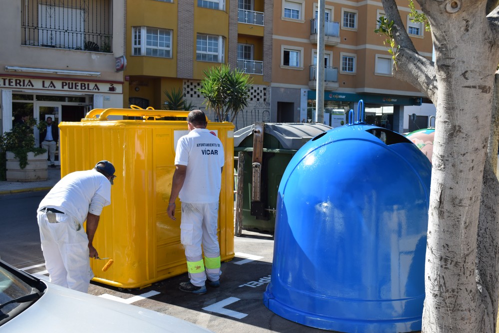 Los puntos limpios de Vícar mejoran su imagen con la nueva ordenación acometida por el Ayuntamiento