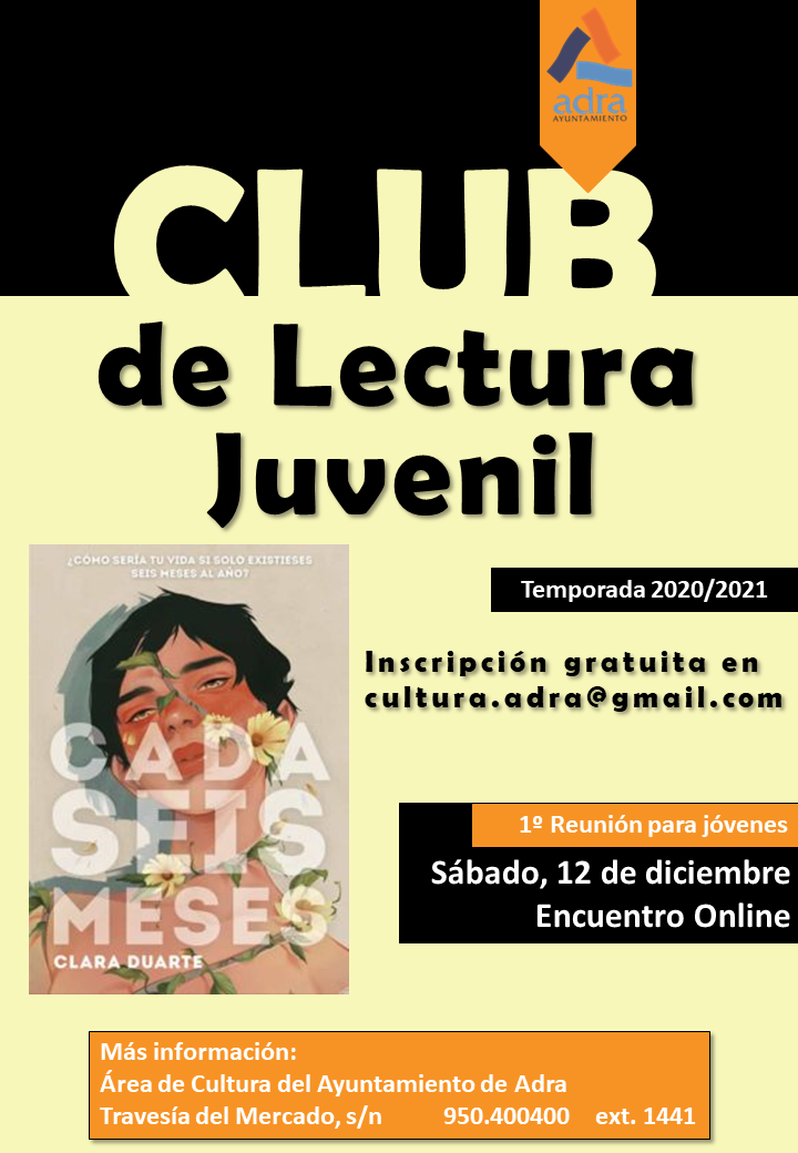 Adra prepara el inicio del Club de Lectura Juvenil para comienzos de diciembre