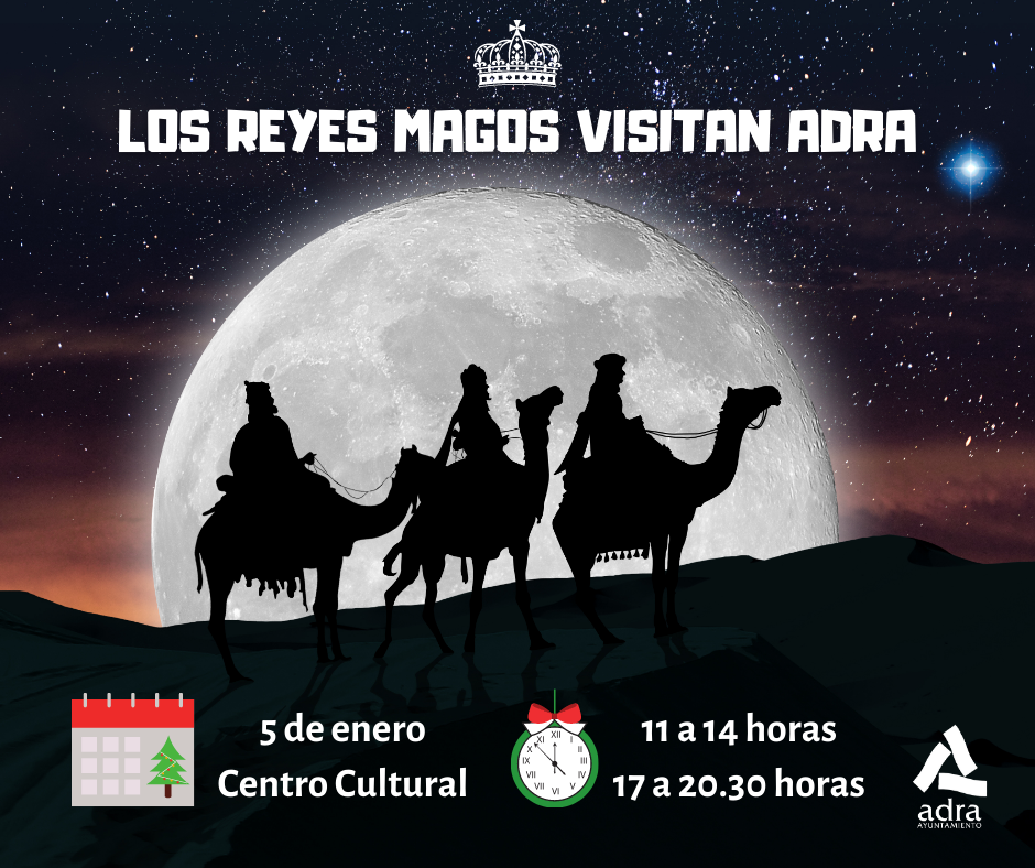 Adra recibe mañana a Melchor, Gaspar y Baltasar en el Centro Cultural
