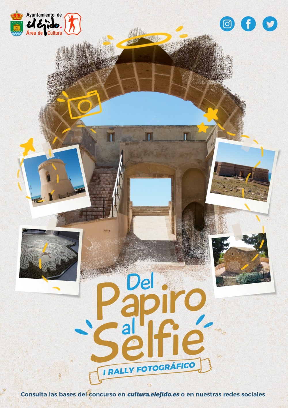 El área de Cultura de El Ejido organiza el I Rally Fotográfico ‘Del papiro al selfie’