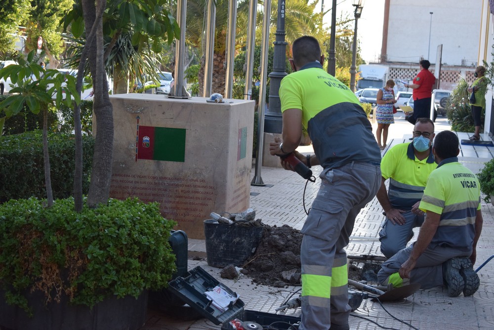 El área de Obras Públicas y Servicios del Ayuntamiento de Vícar contabilizó más de 10.500 actuaciones a lo largo de 2020