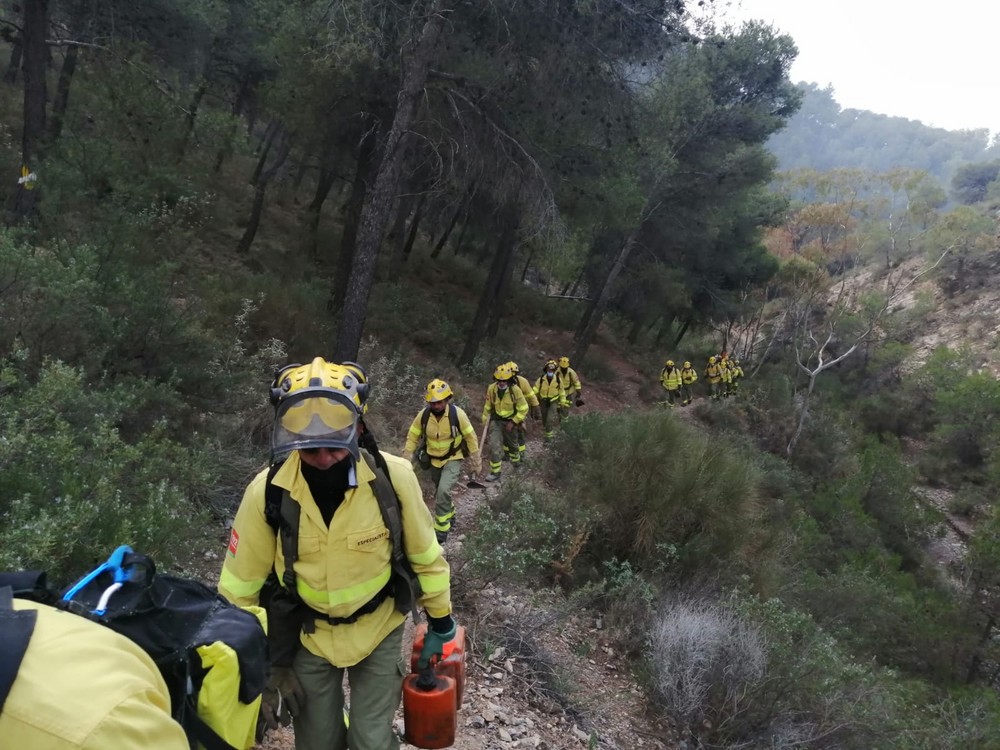 El incendio de la Sierra de Gádor se da por estabilizado y sin frentes activos