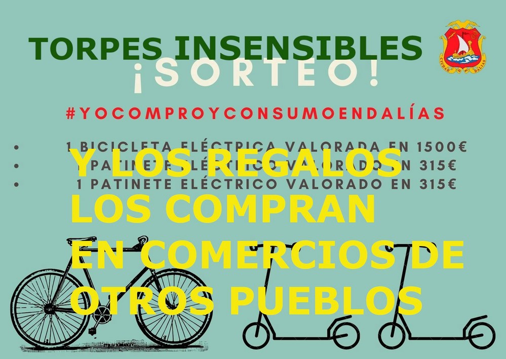 EL Ayuntamiento de Dalías compra los regalos de la campaña de apoyo al comercio local en establecimientos de otros municipios