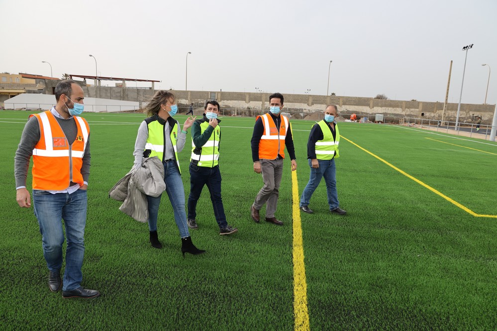 Entran en la recta final las obras del proyecto de adecuación del ‘Complejo Deportivo El Palmeral’ de Balerma