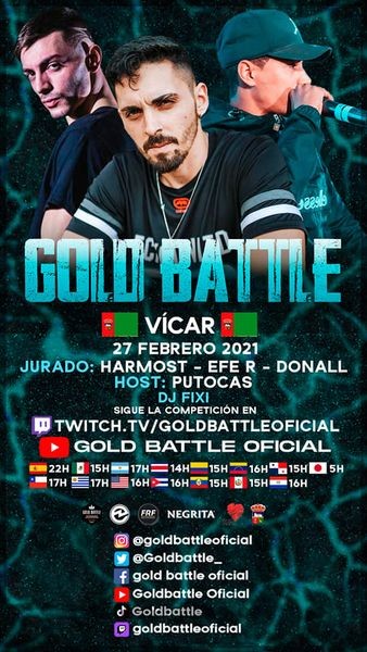 La Gold Battle de Vícar se celebrará este sábado a puerta cerrada y se podrá ver en Youtube y Twitch