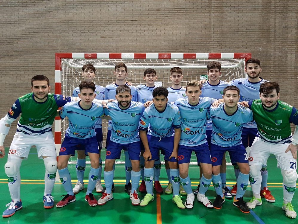 Contundente victoria del Juvenil de fútbol sala por 10-5 ante la Peña Real Madrid