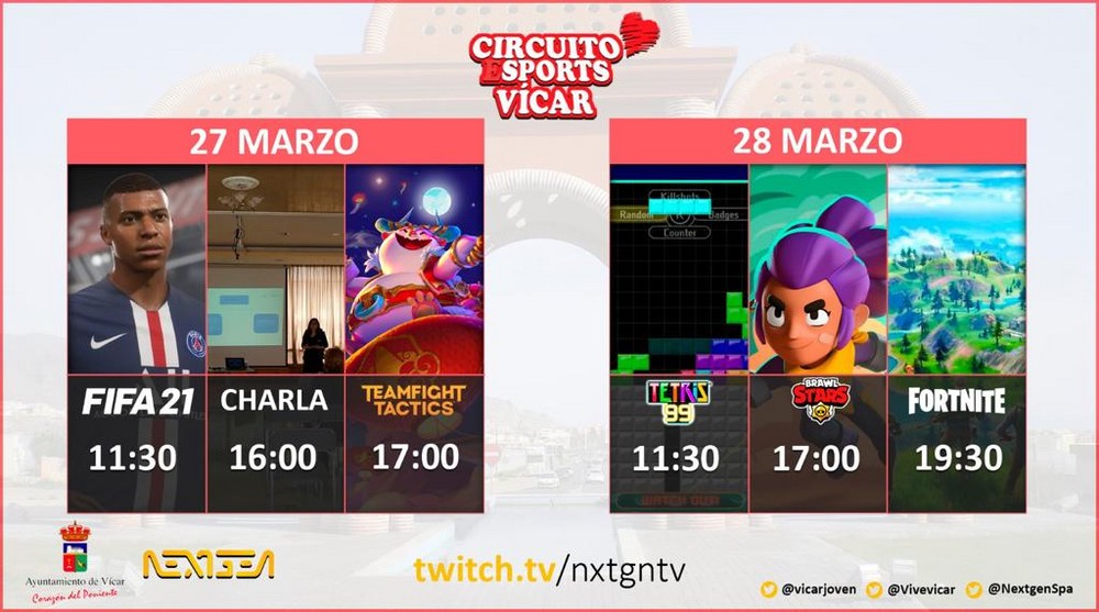 Vícar lanza el circuito de videojuegos ESport con una competición previa a Semana Santa cuyo plazo de inscripción ya está abierto
