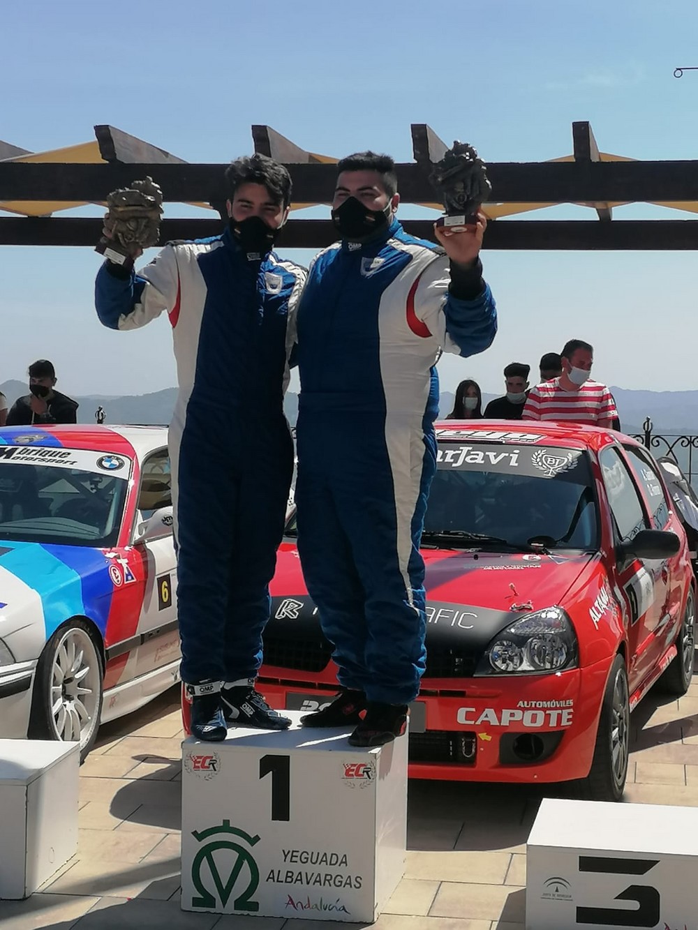 Los hermanos Cruz se suben al pódium en la segunda prueba del Andaluz de rally-crono