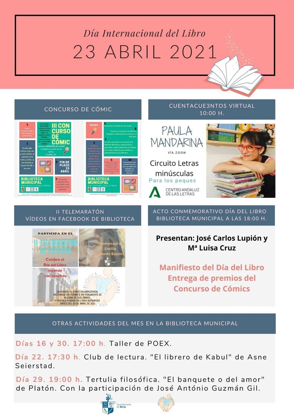 La Biblioteca de Berja se llena de actividades para conmemorar el Día del Libro