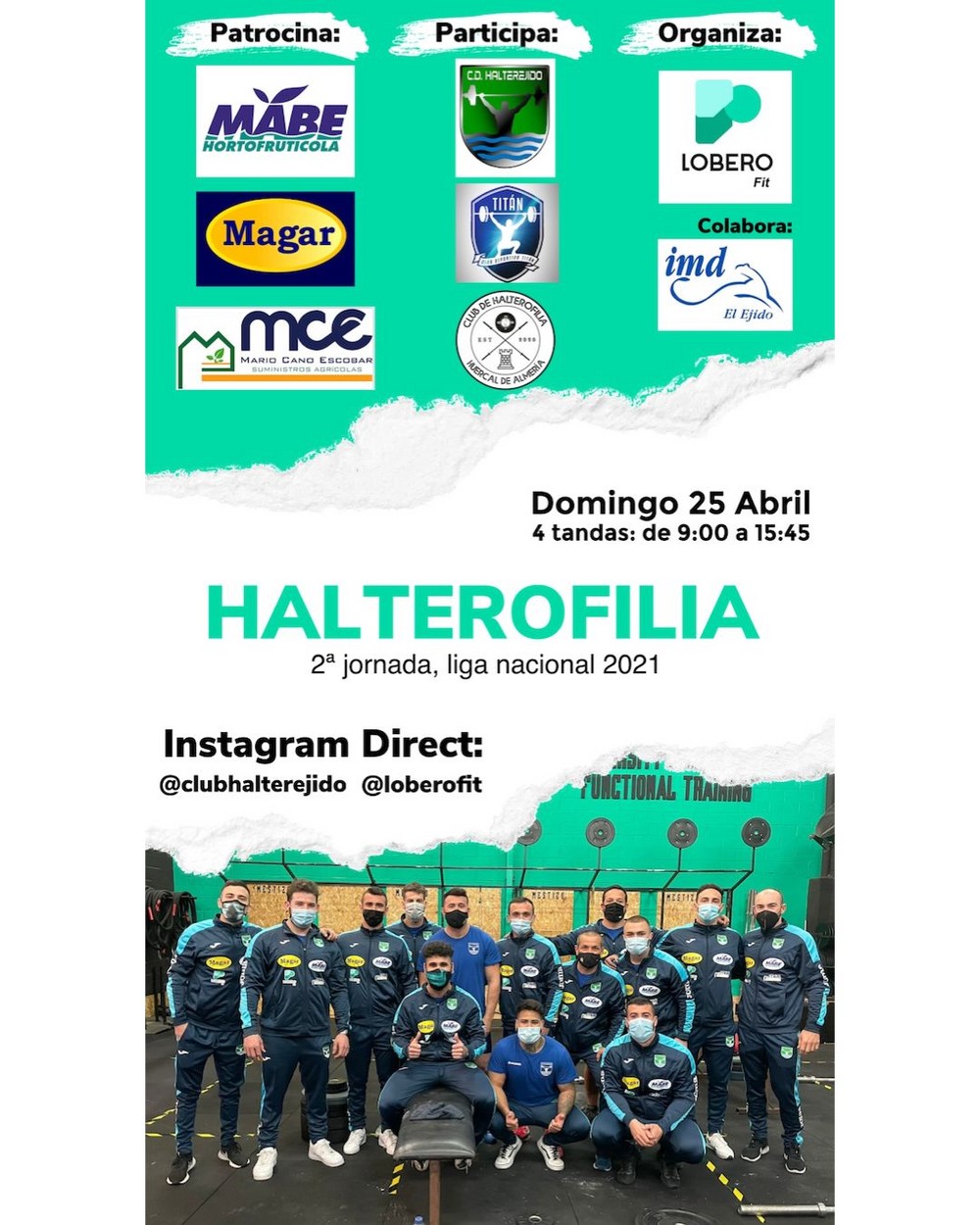 El estadio de Santo Domingo acoge el 2º Torneo Nacional de Liga Absoluto de Halterofilia