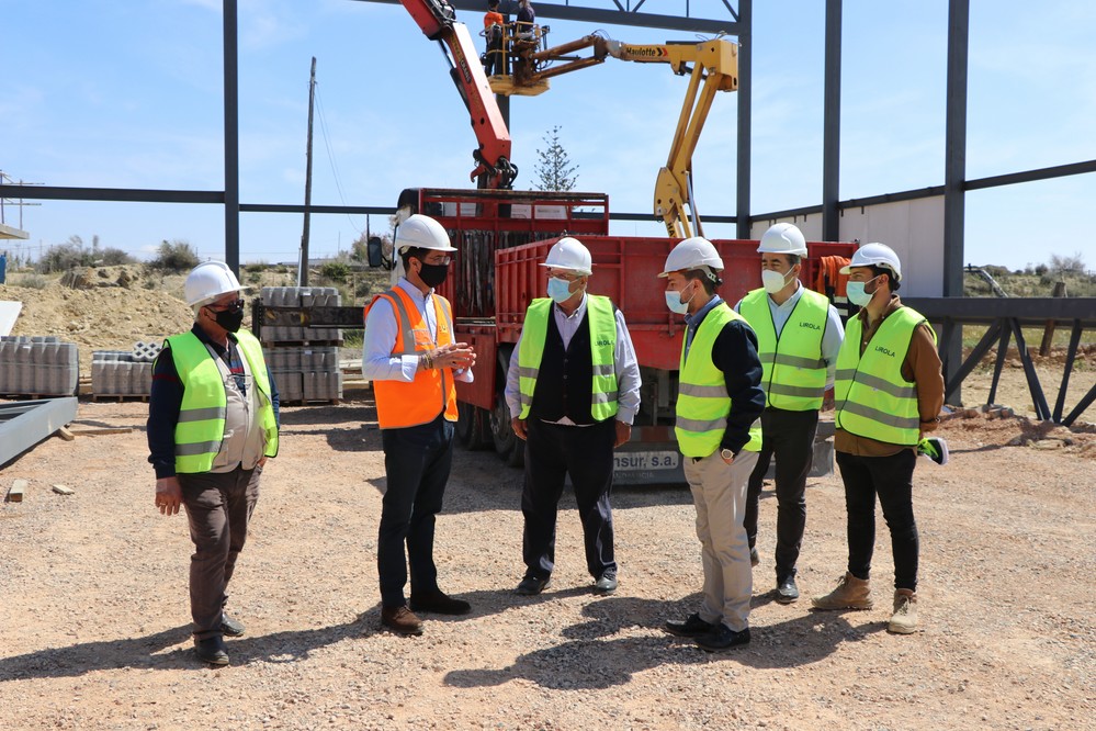 A buen ritmo las obras del Centro de Usos Múltiples de Matagorda, que se convertirá en un lugar de referencia en el núcleo