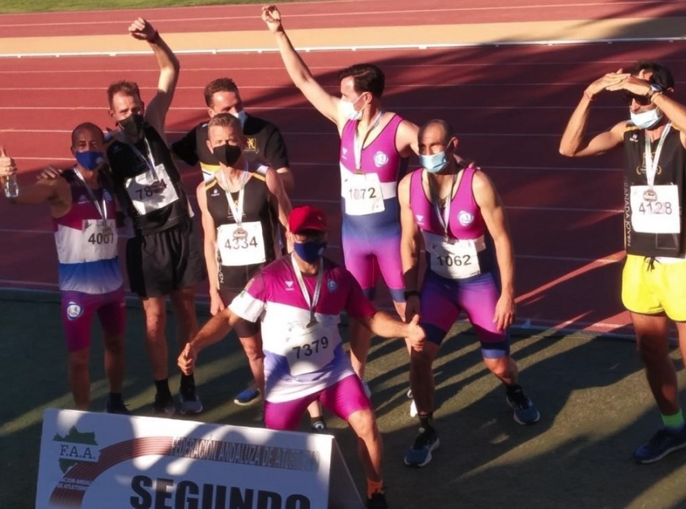 Ocho medallas para los atletas ejidenses en el Campeonato andaluz master de atletismo