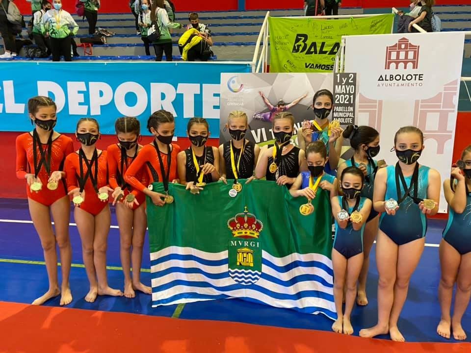 Acrobática El Ejido logra 13 medallas en el Torneo Jico y Liga andaluza