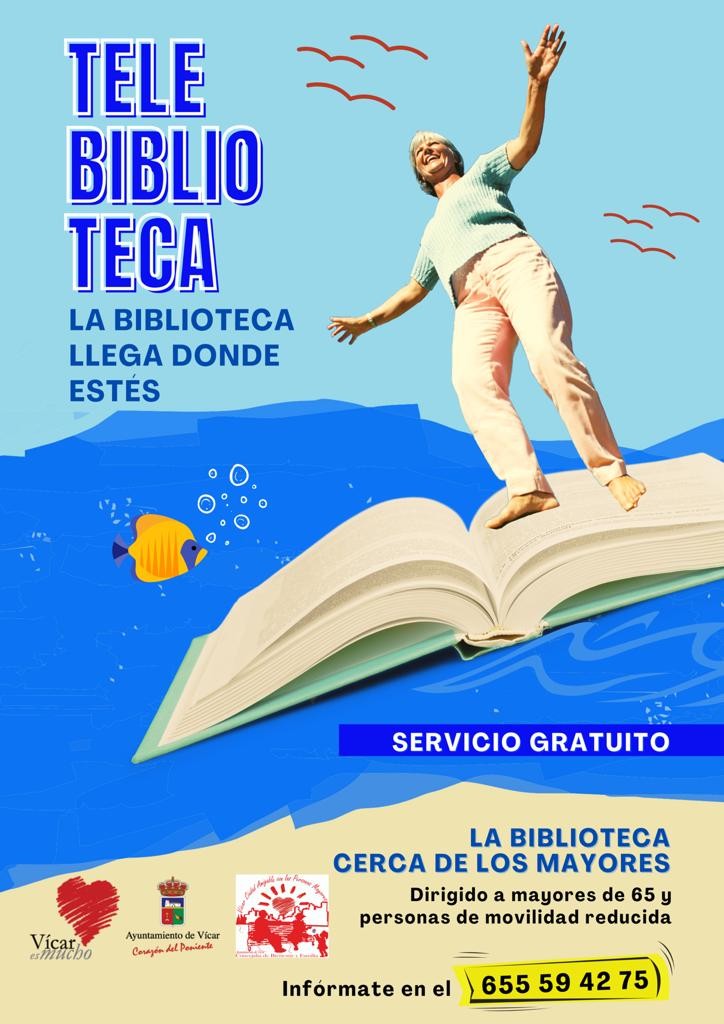 Vícar activa el servicio de Telebiblioteca para mayores de 65 años y personas de movilidad reducida