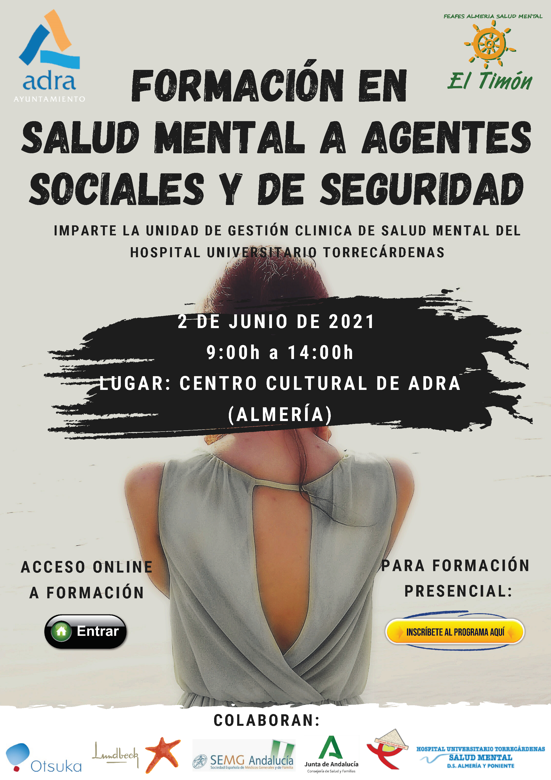 Ayuntamiento de Adra y FEAFES El Timón celebran una formación en salud mental a agentes sociales y de seguridad