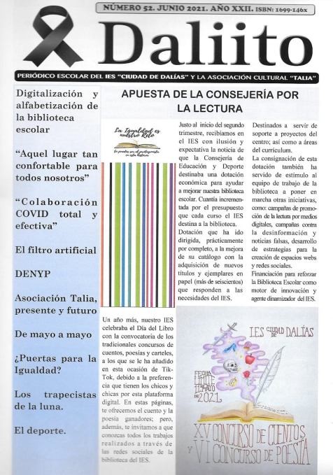 Daliito promueve de nuevo en su número 52 la lectura escolar
